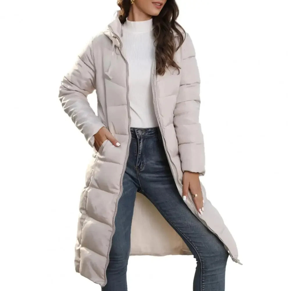 Yvonne - Elegante Lange Gewatteerde Winterjas