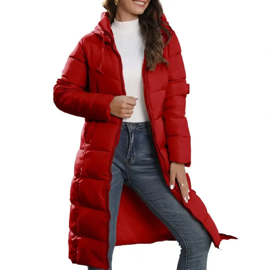Yvonne - Elegante Lange Gewatteerde Winterjas