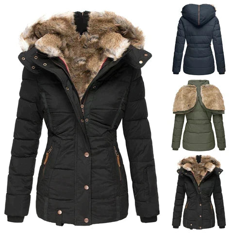 Sophie - Elegante Gevoerde Parka Winterjas