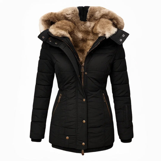 Grace | Elegante Lange Warme Winterjas