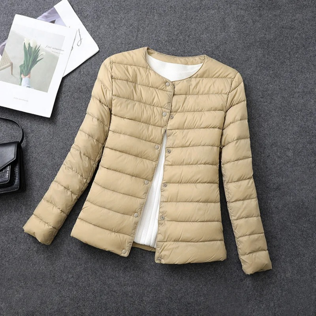 Suzanne - Elegante Gewatteerde Winterjas