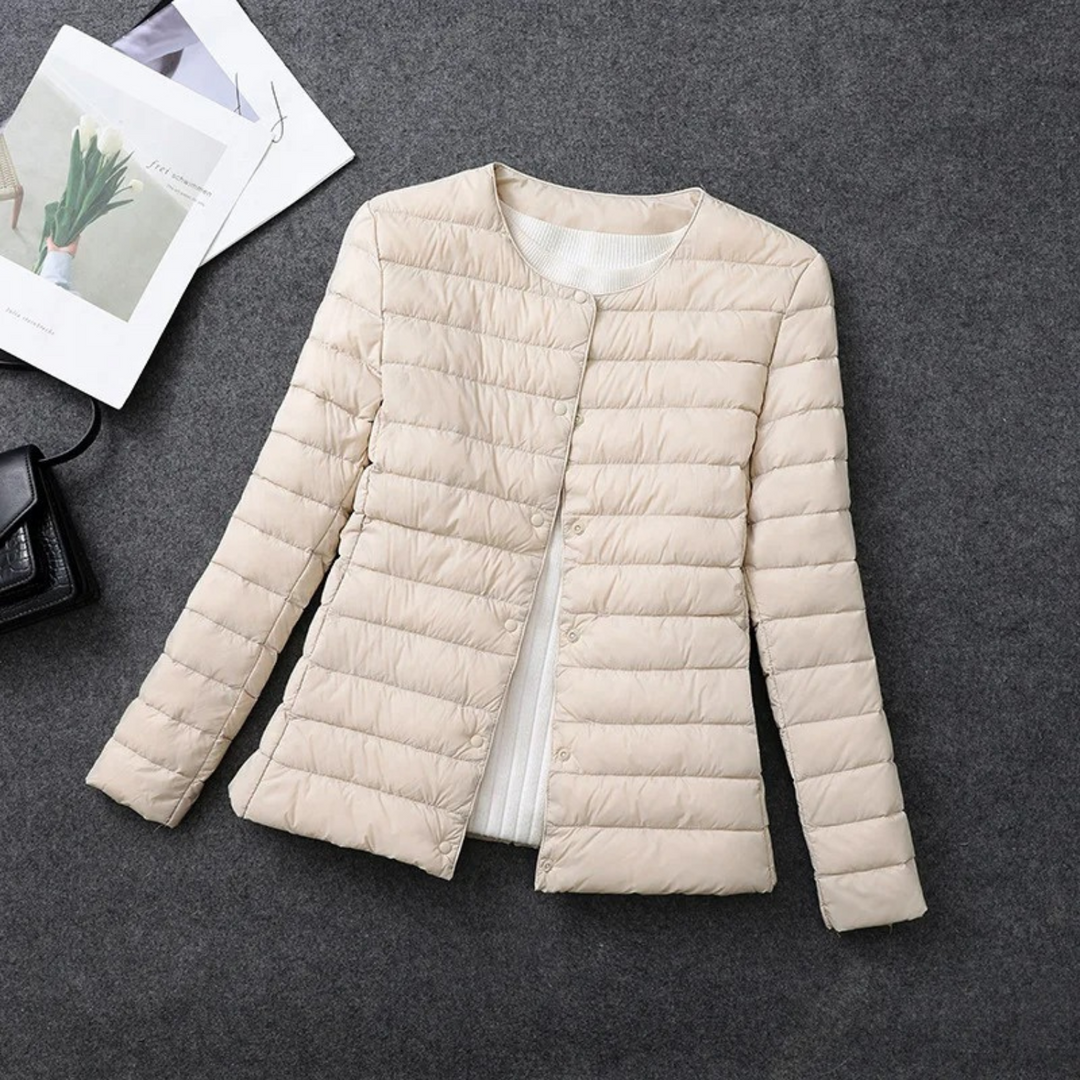 Suzanne - Elegante Gewatteerde Winterjas