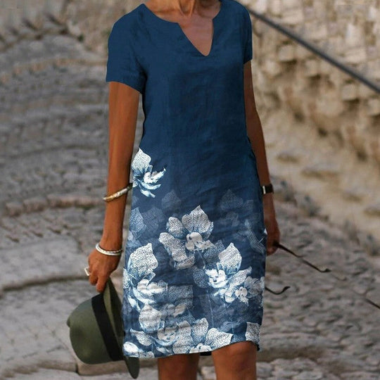 Liana - Luchtige Zomerjurk met Bloemenprint Dames