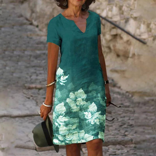Liana - Luchtige Zomerjurk met Bloemenprint Dames