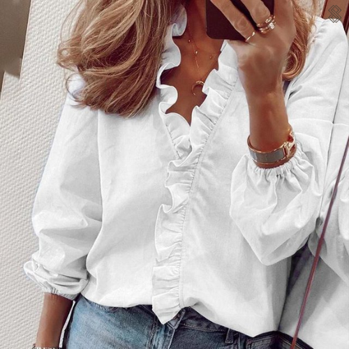 Maëlle – Zomerse Linnen Blouse Voor Een Luchtige Uitstraling