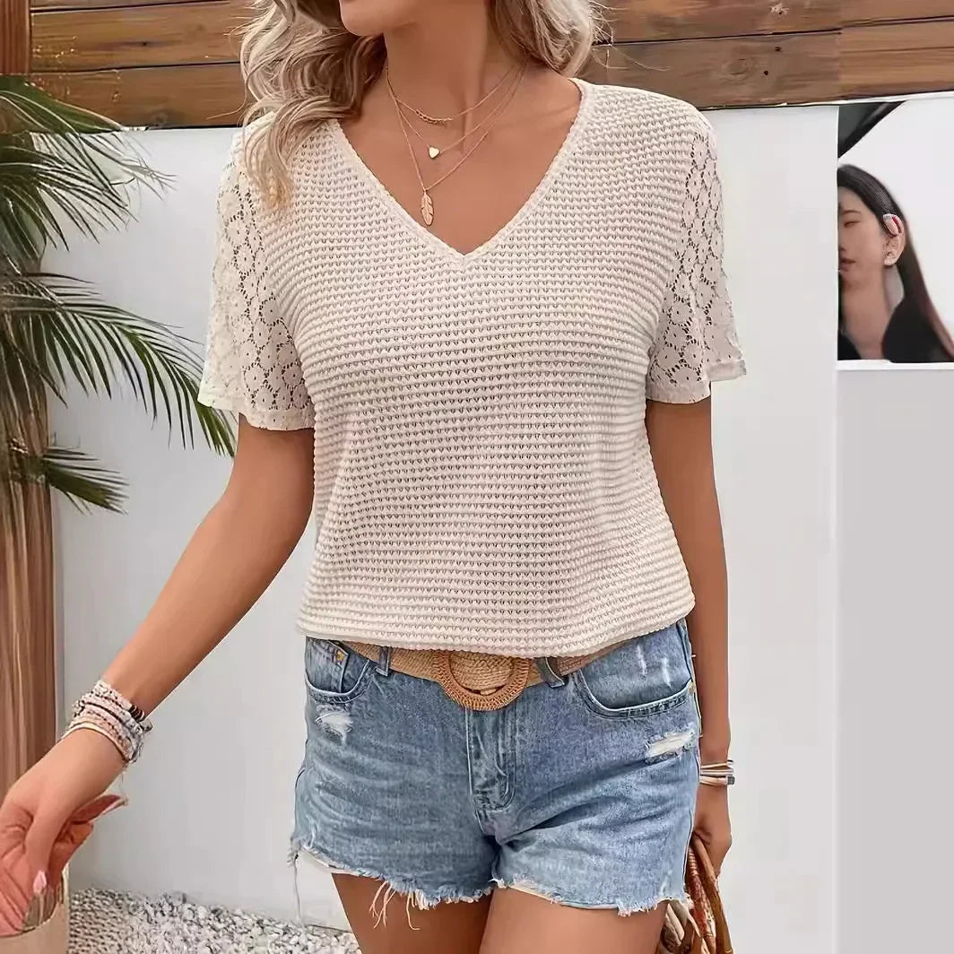 Indra - Elegante Dames Top In Boho Stijl