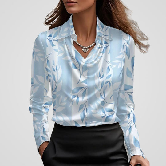 Selene - Elegante Satijnen Dames Blouse