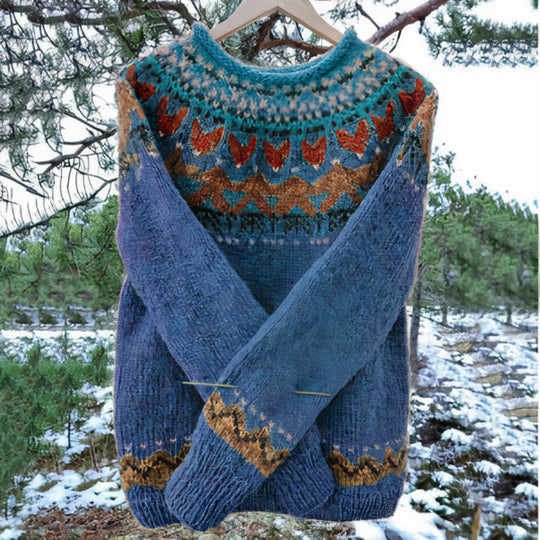 Dames Trui Vintage Warm Elegant