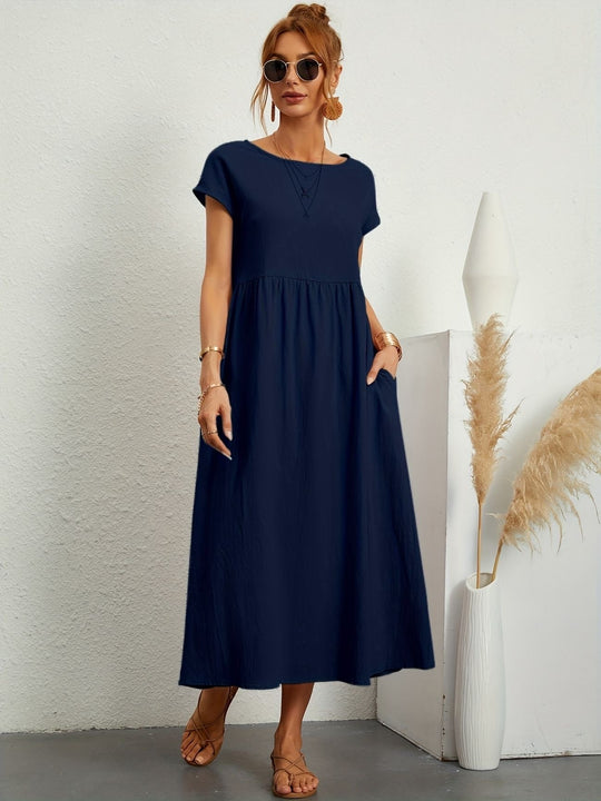 Zara - Lichte Midijurk Met Korte Mouwen Voor Dames