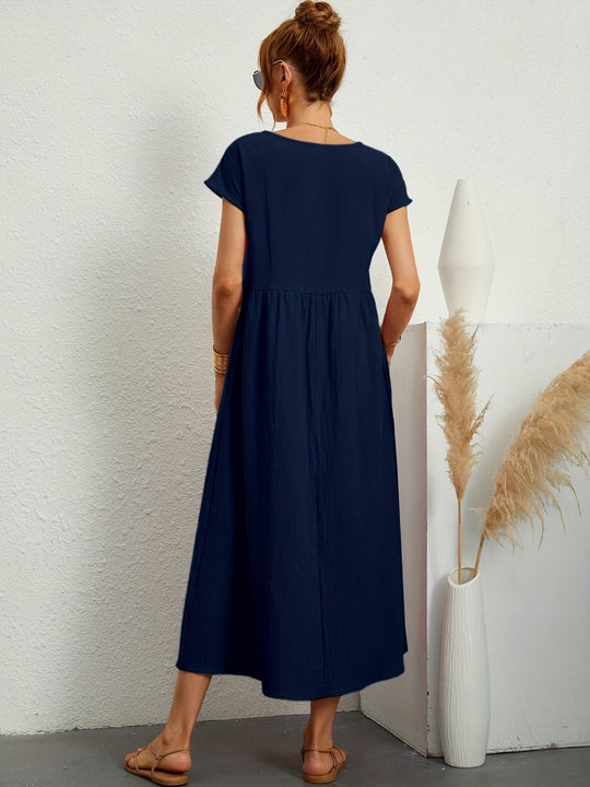Zara - Lichte Midijurk Met Korte Mouwen Voor Dames