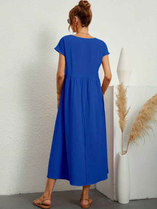Zara - Lichte Midijurk Met Korte Mouwen Voor Dames