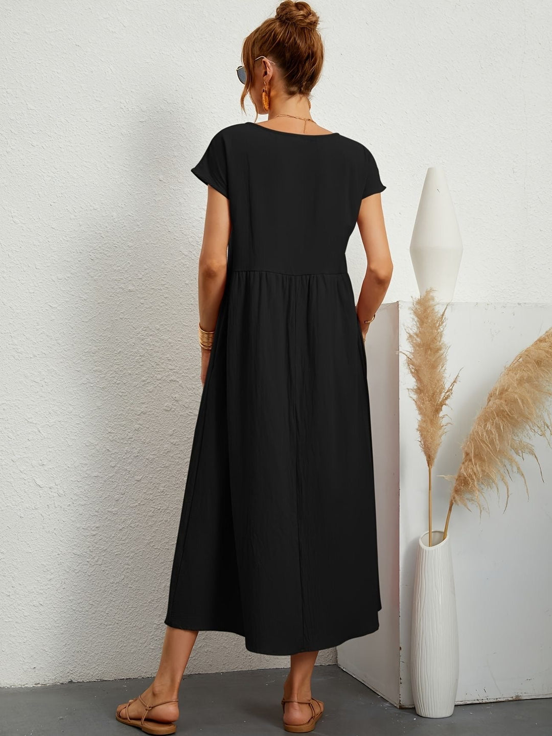 Zara - Lichte Midijurk Met Korte Mouwen Voor Dames