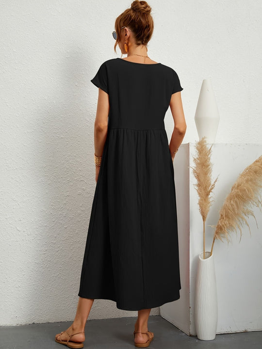 Zara - Lichte Midijurk Met Korte Mouwen Voor Dames
