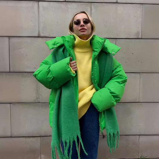 Anouk - Stijlvolle Oversized Gewatteerde Winterjas
