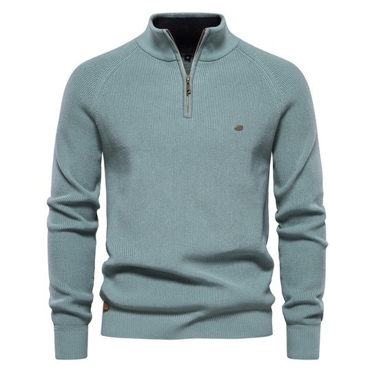Noah - Trui Luxe Half Zip Heren