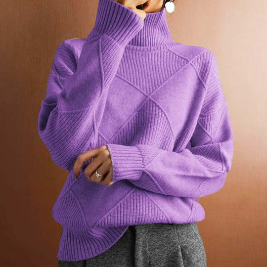 Karin - Elegante Oversized Grofgebreide Coltrui