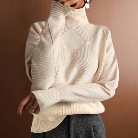 Karin - Elegante Oversized Grofgebreide Coltrui
