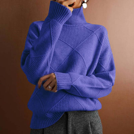 Karin - Elegante Oversized Grofgebreide Coltrui