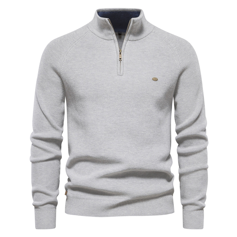 Noah - Trui Luxe Half Zip Heren