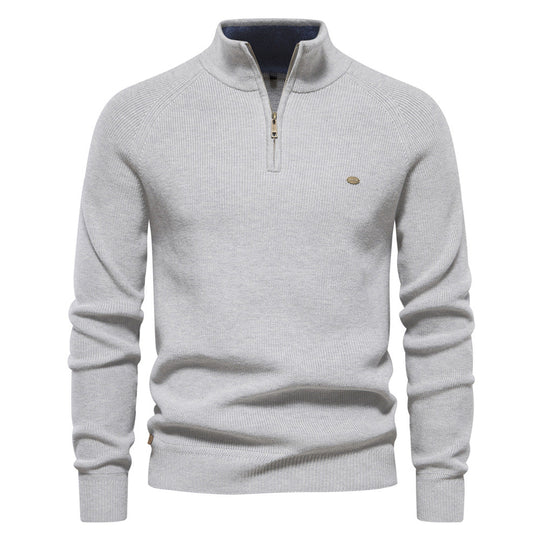 Noah - Trui Luxe Half Zip Heren