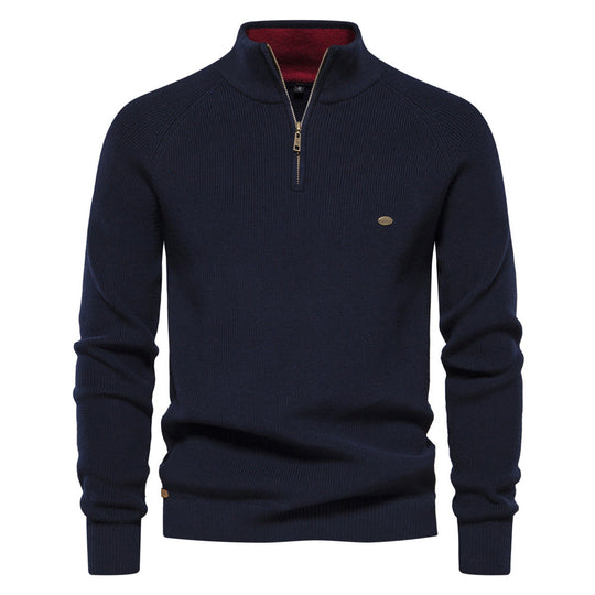 Noah - Trui Luxe Half Zip Heren
