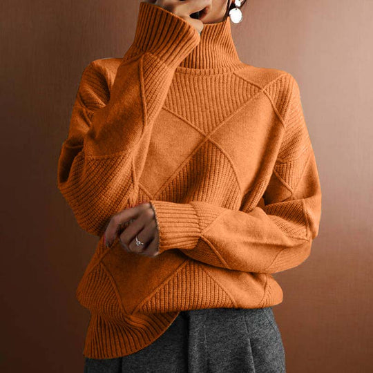 Karin - Elegante Oversized Grofgebreide Coltrui