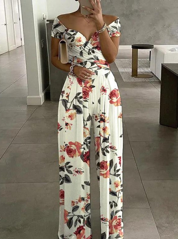 Casual Wide Leg Jumpsuit | Trendy Print En Comfort