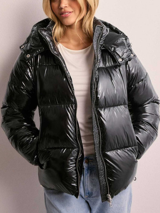 Denise - Stijlvolle Gewatteerde Capuchon Winterjas