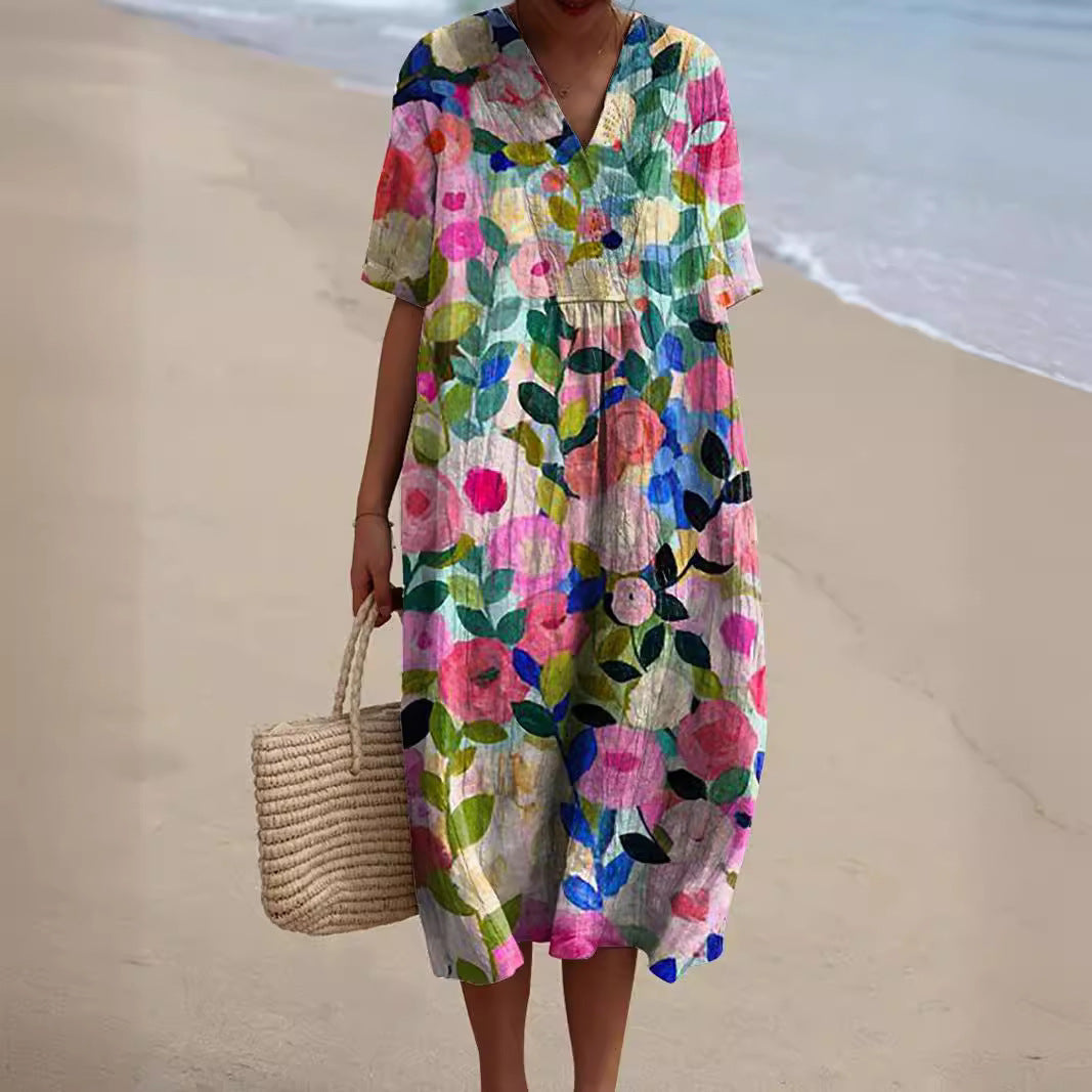 Damesjurk Met Bloemenprint - Zara