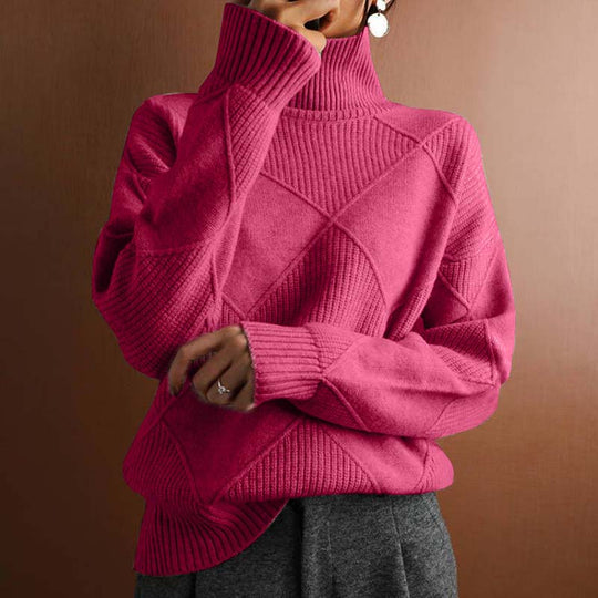 Karin - Elegante Oversized Grofgebreide Coltrui