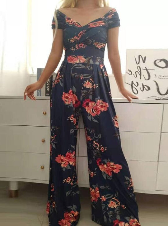 Casual Wide Leg Jumpsuit | Trendy Print En Comfort