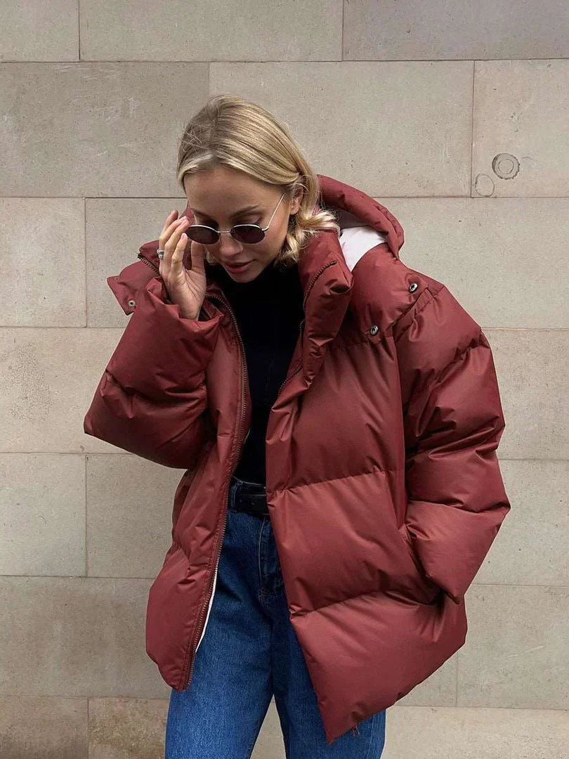 Anouk - Stijlvolle Oversized Gewatteerde Winterjas