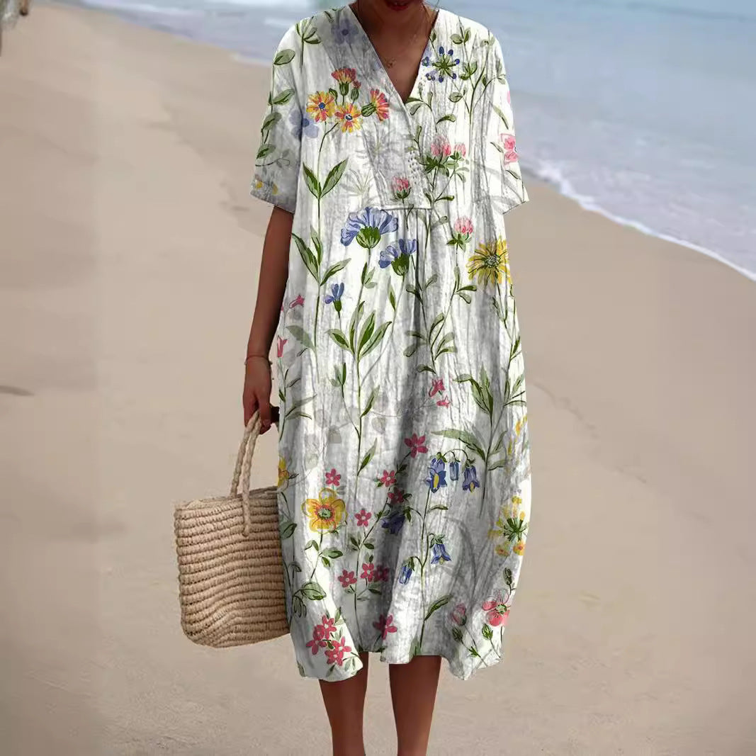 Damesjurk Met Bloemenprint - Zara