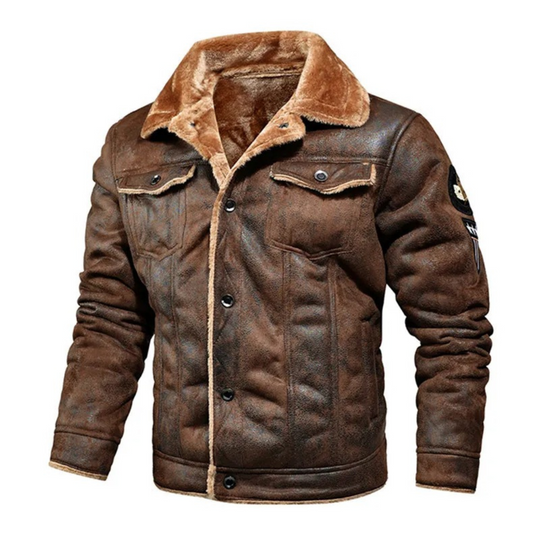Julian - Klassieke Leren Aviator Jas