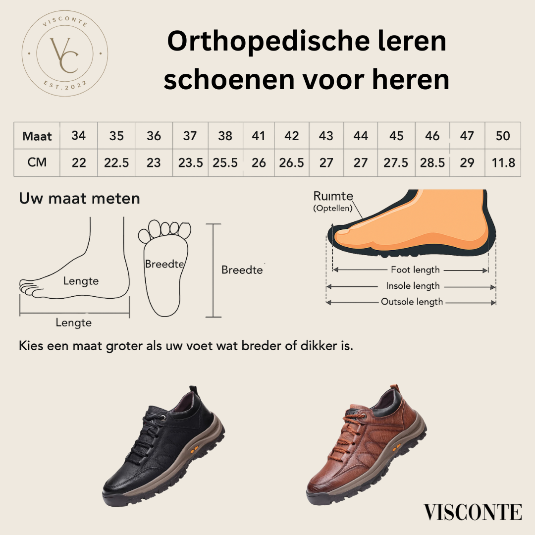 Alessandro | Klassieke Comfortabele Leren Sneakers