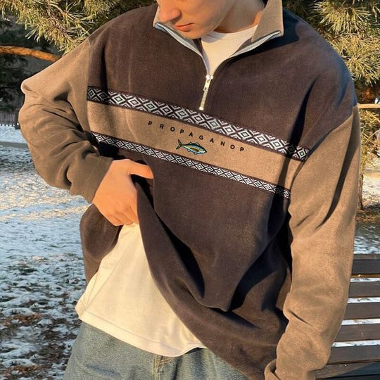 Luca - Stijlvol Fleece Geruit Vest