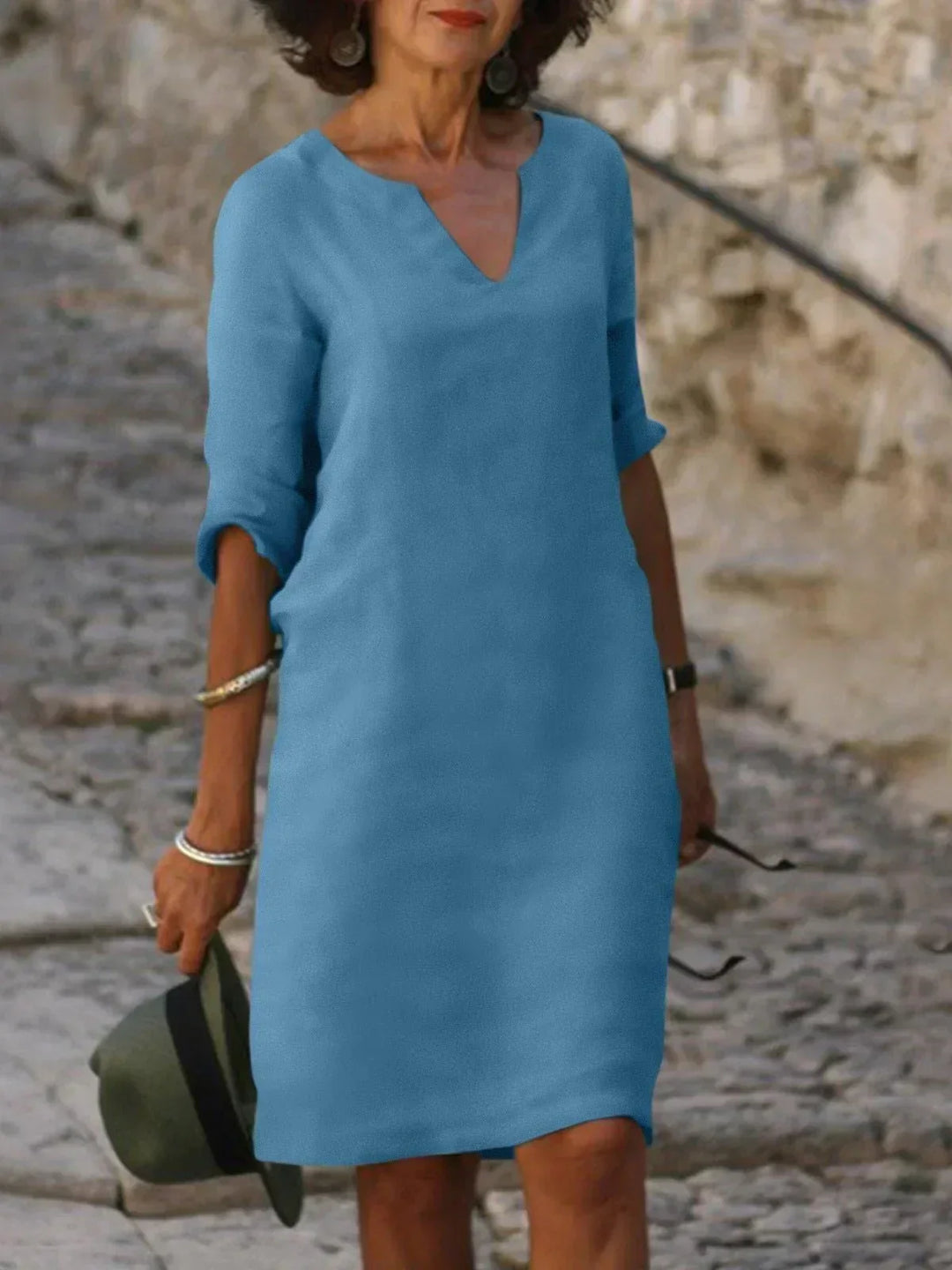 Linnen Jurk Dames Casual - Mia