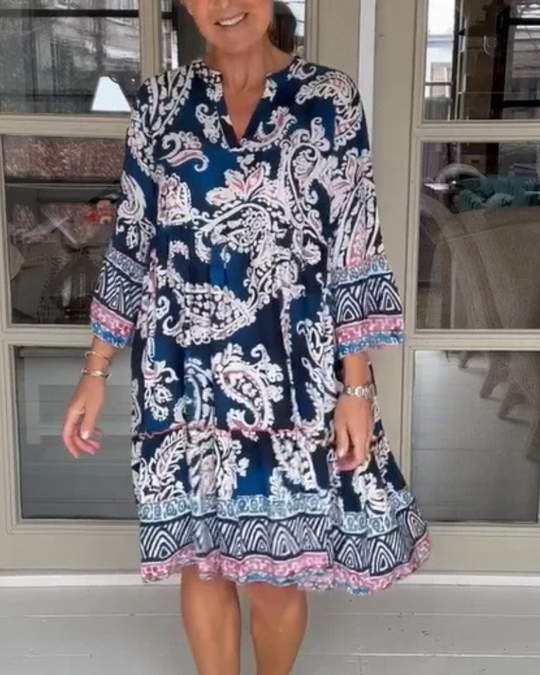 Diana - Bohemian Jurk met Paisley Print