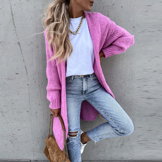 Dames Cardigan Gebreid Los Comfortabel
