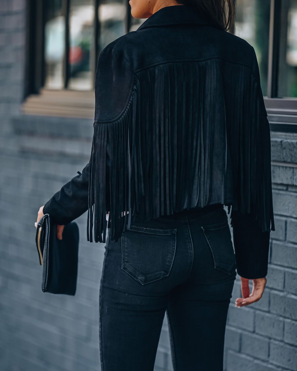 Zanda - Jas chic franjes Dames