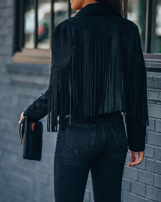 Zanda - Jas chic franjes Dames