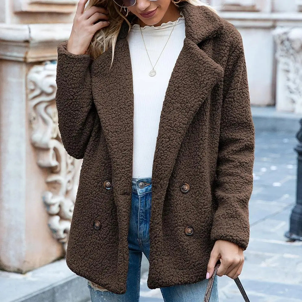 Esther - Stijlvolle Teddy Winterjas