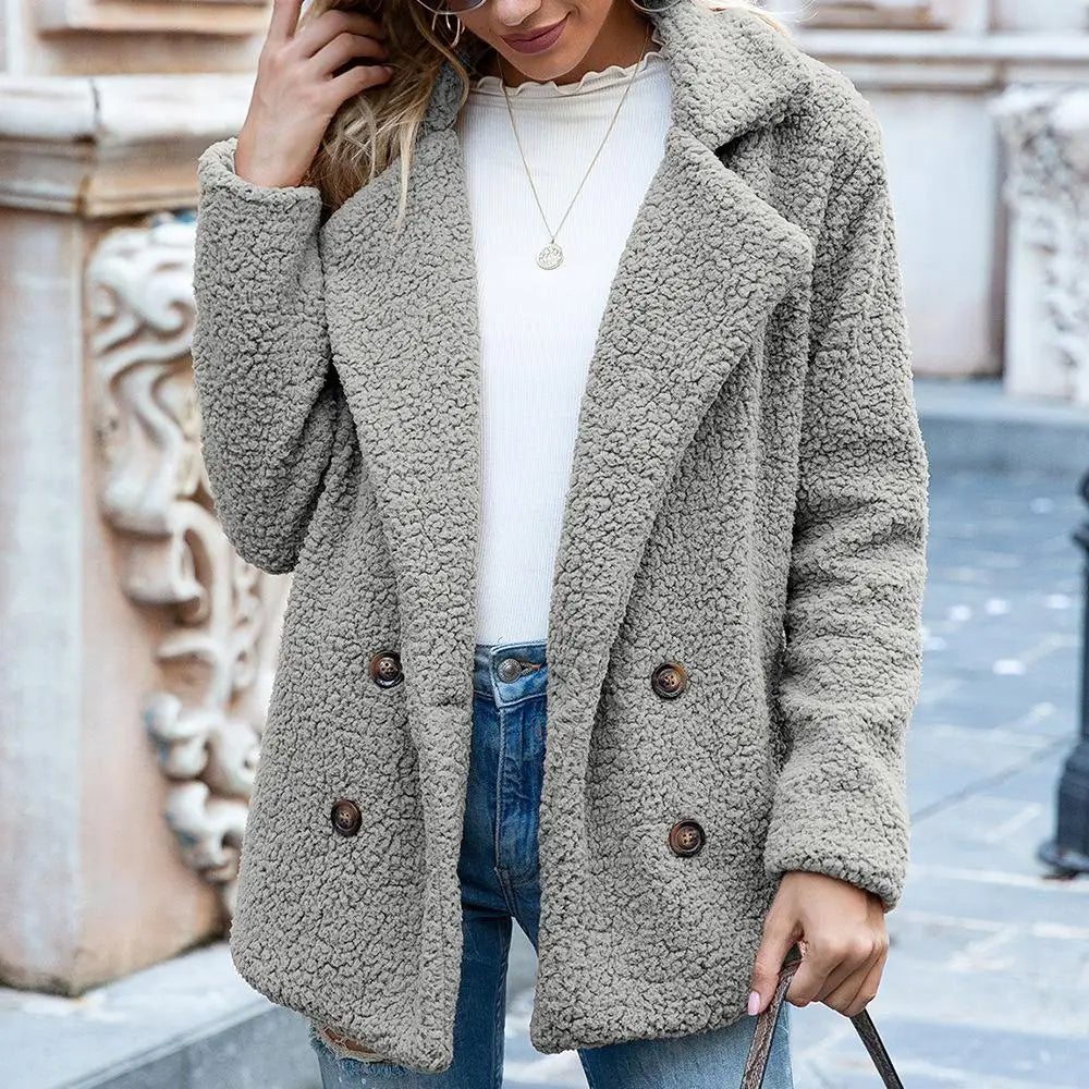 Esther - Stijlvolle Teddy Winterjas