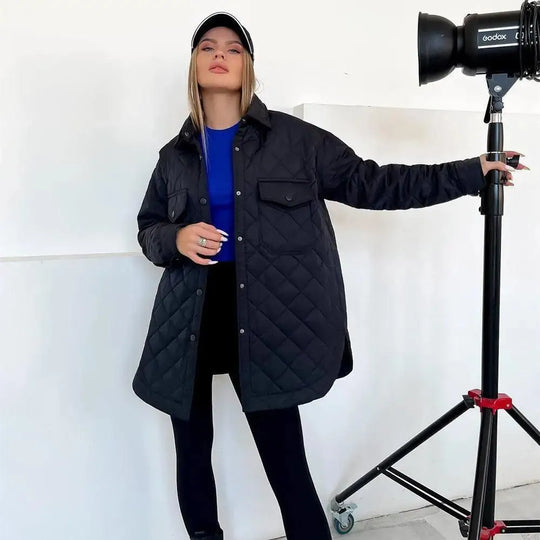Helen - Stijlvolle Gewatteerde Winterjas