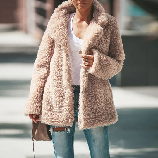 Victoria - Elegante Dikke Teddy Winterjas
