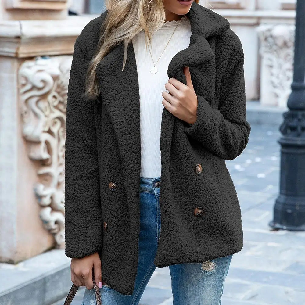 Esther - Stijlvolle Teddy Winterjas