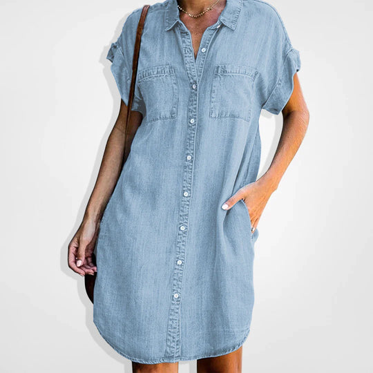 Femke – Stijlvolle Denim Jurk