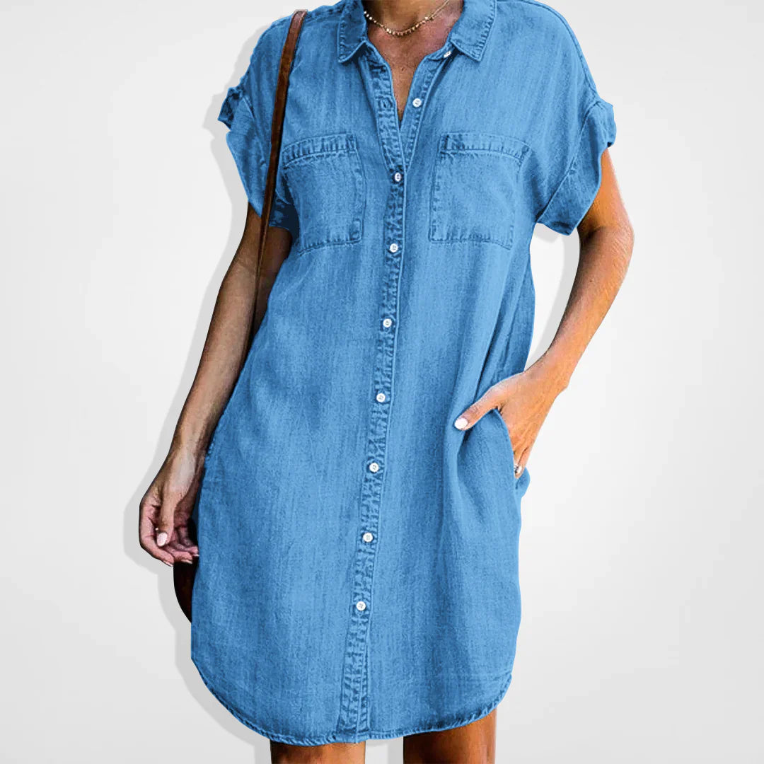 Femke – Stijlvolle Denim Jurk