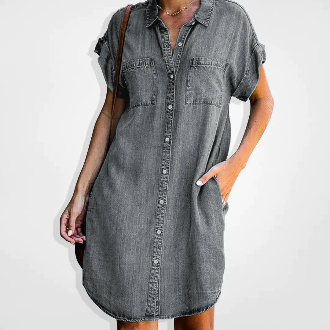 Femke – Stijlvolle Denim Jurk