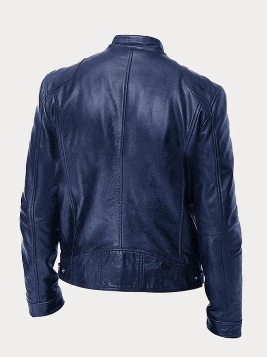 Angelo | Verfijnde Slim Fit Leren Jas